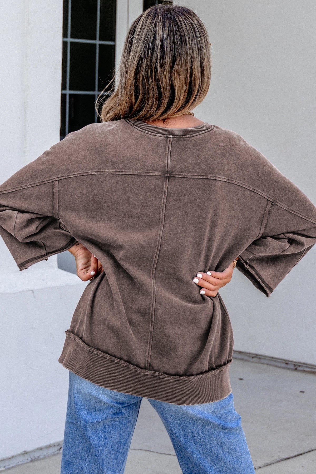 Faded Espresso Pullover