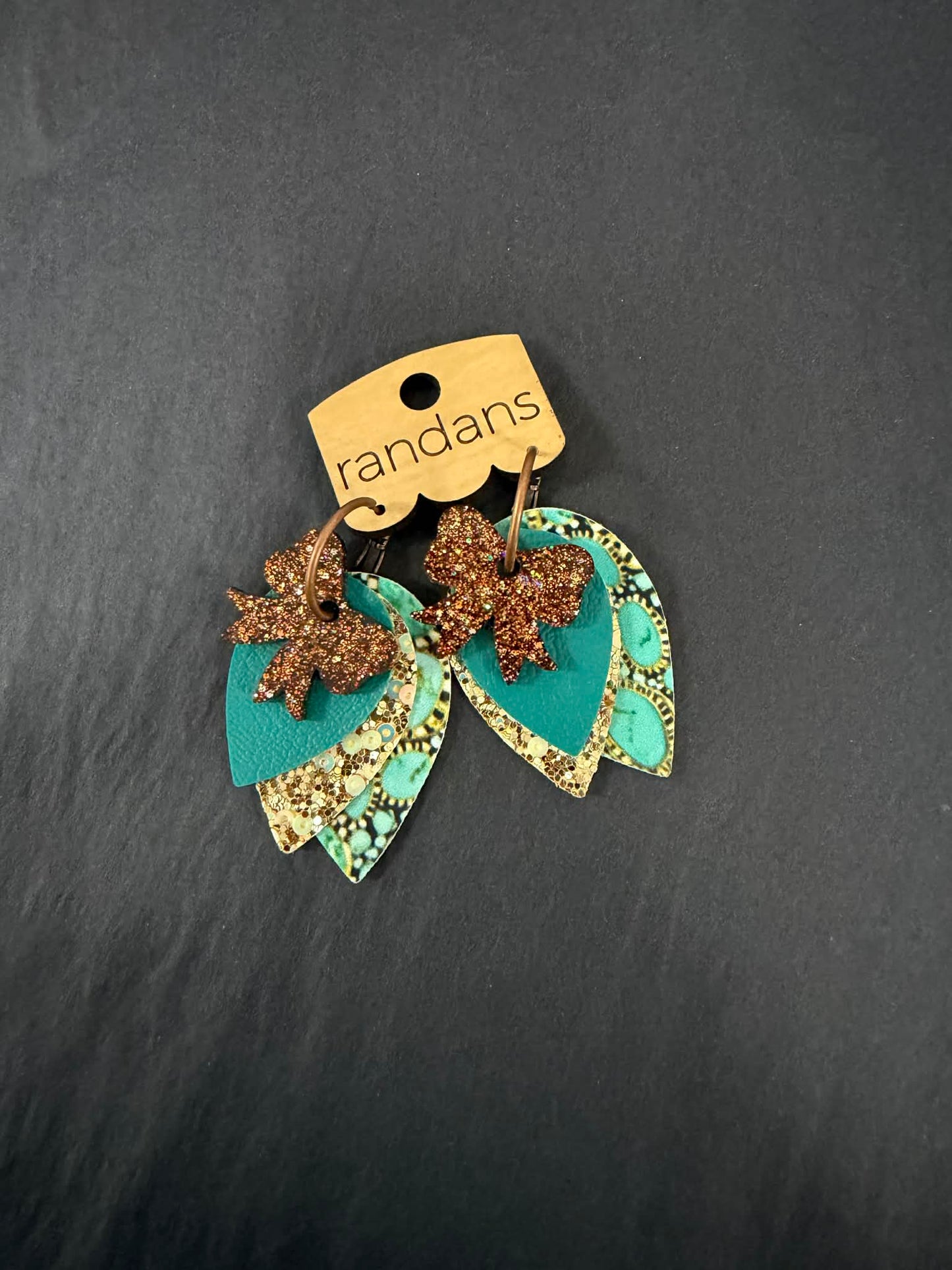 Rustic Sparkle Bloom Earrings