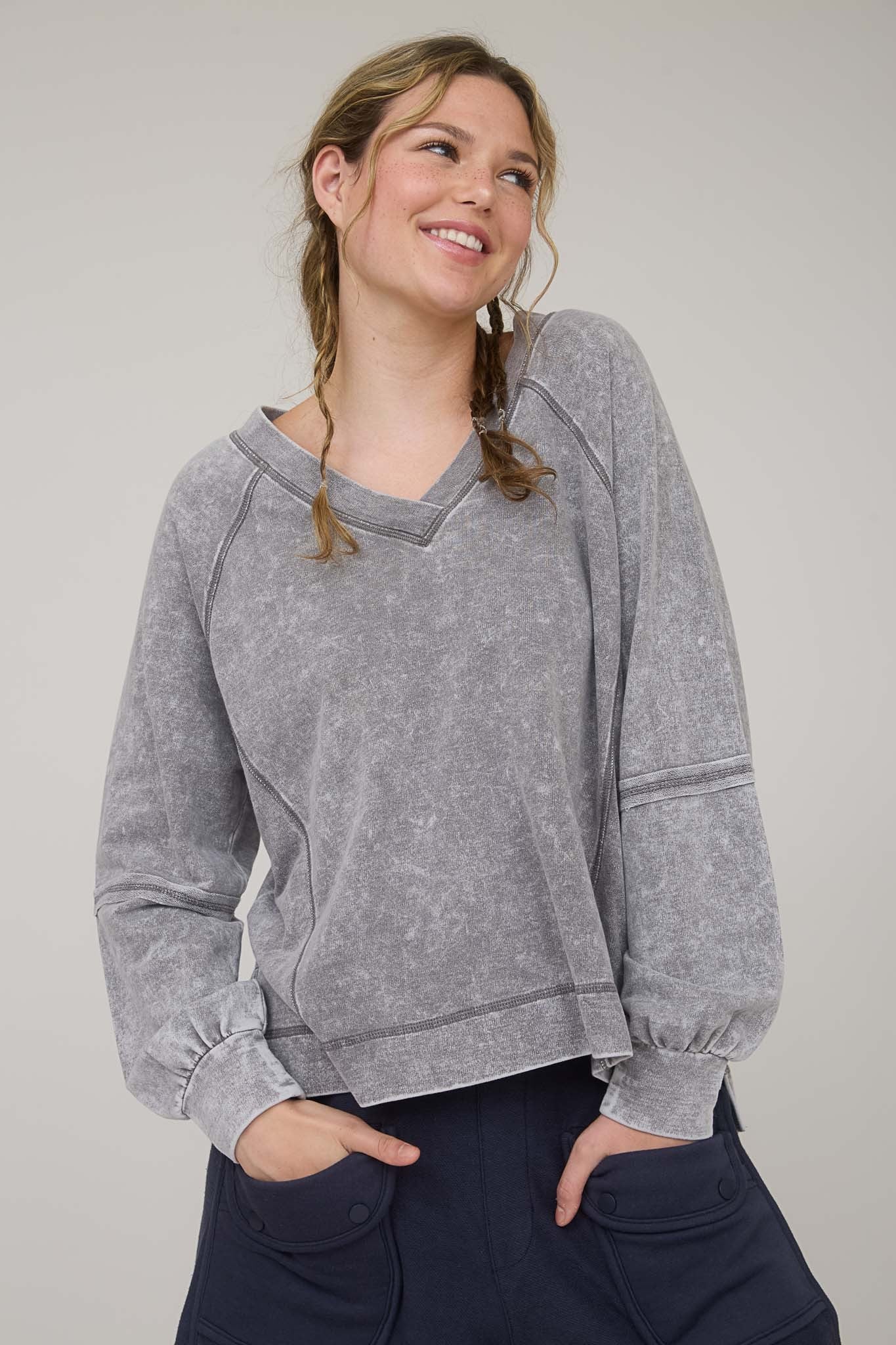 Charcoal Charm Top