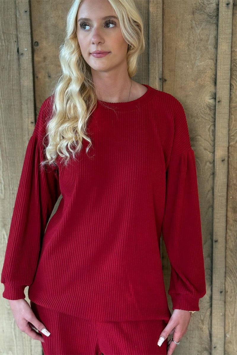 Cozy Cabin Red Top
