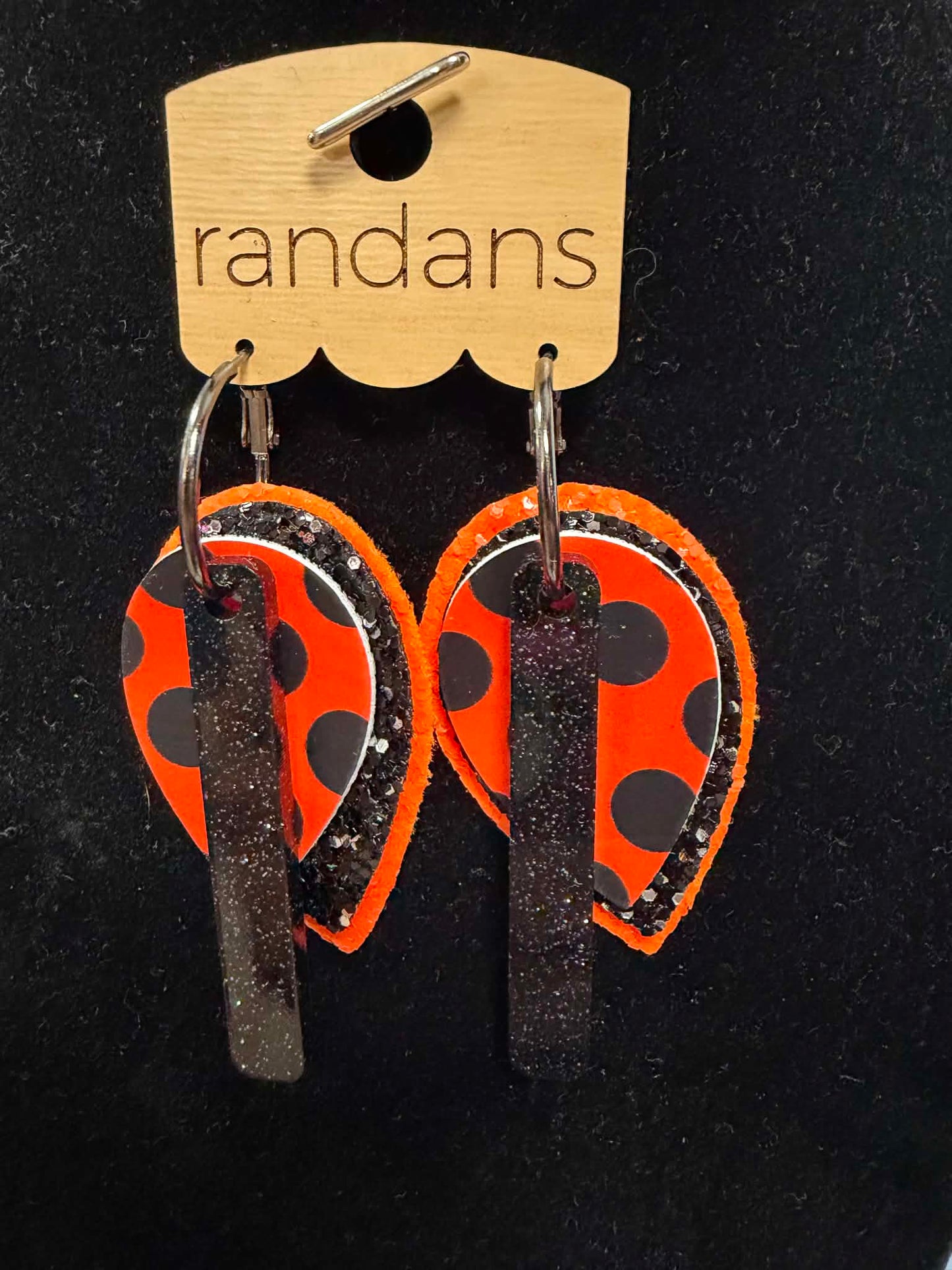 Midnight & Orange Dangles