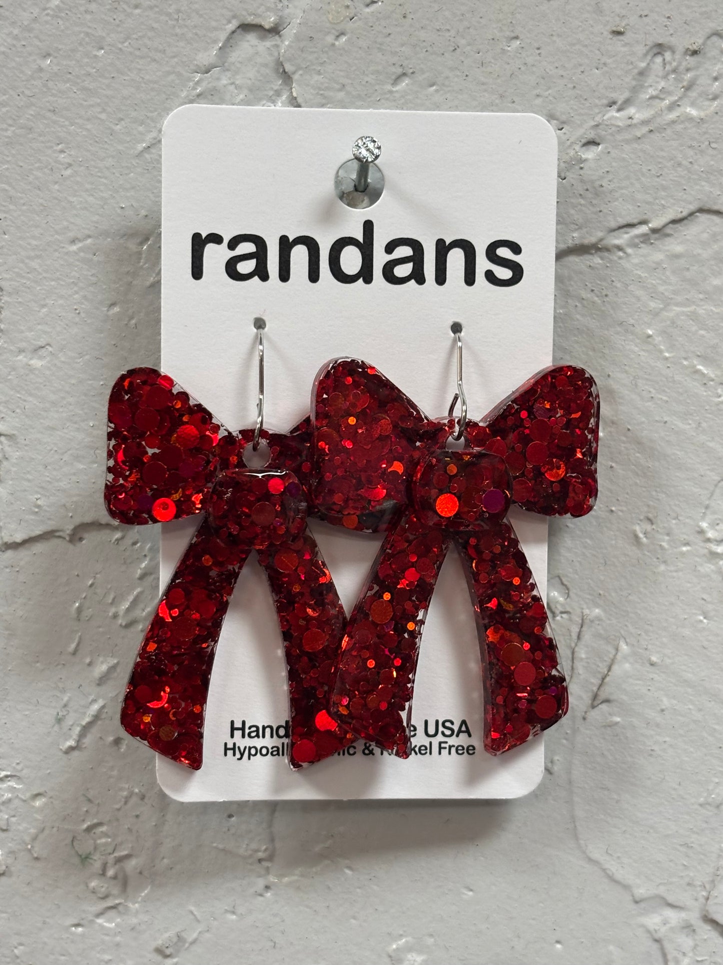 Red Glitter Bows