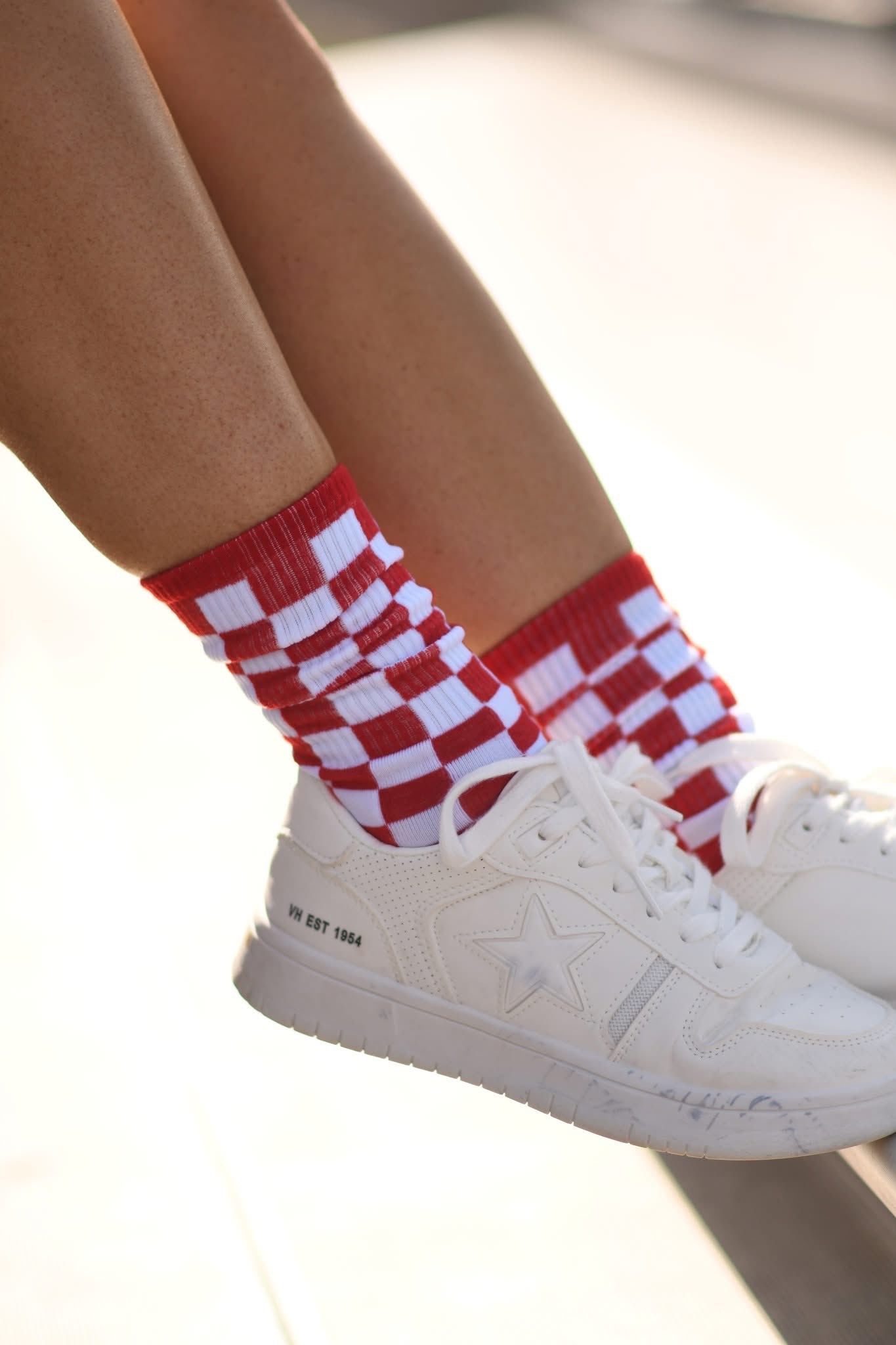 Game Day Checkered Socks