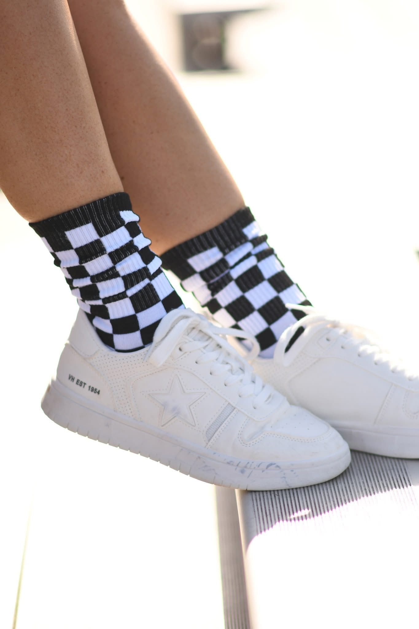 Game Day Checkered Socks