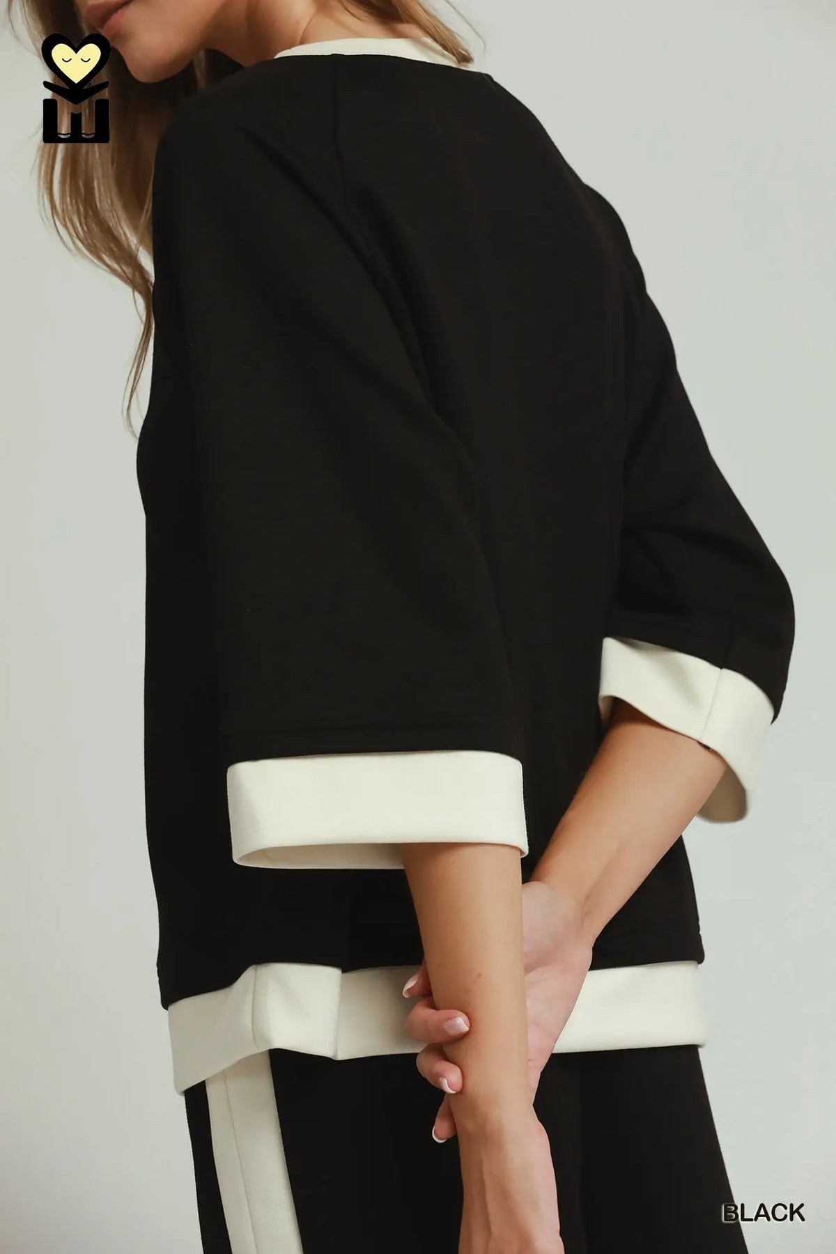 Classic Contrast Top