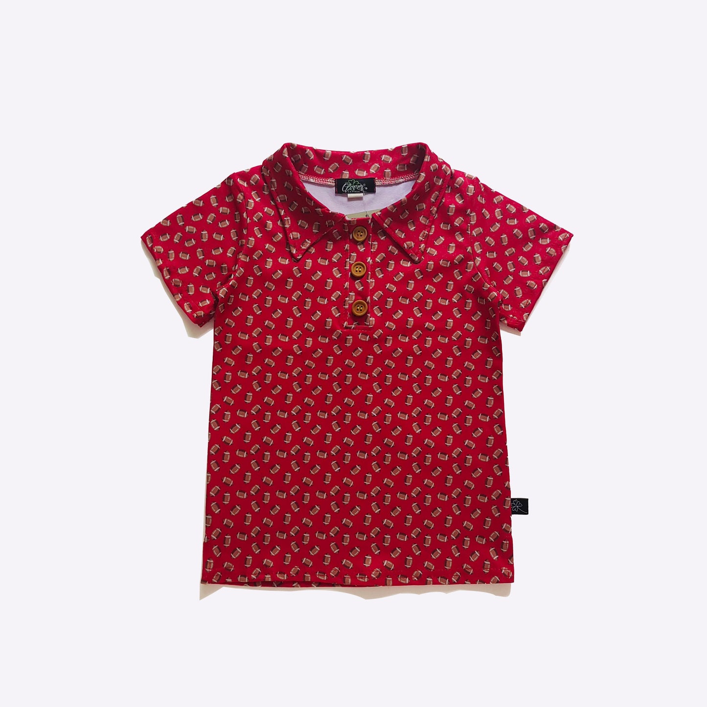Football Boy Collar Shirt