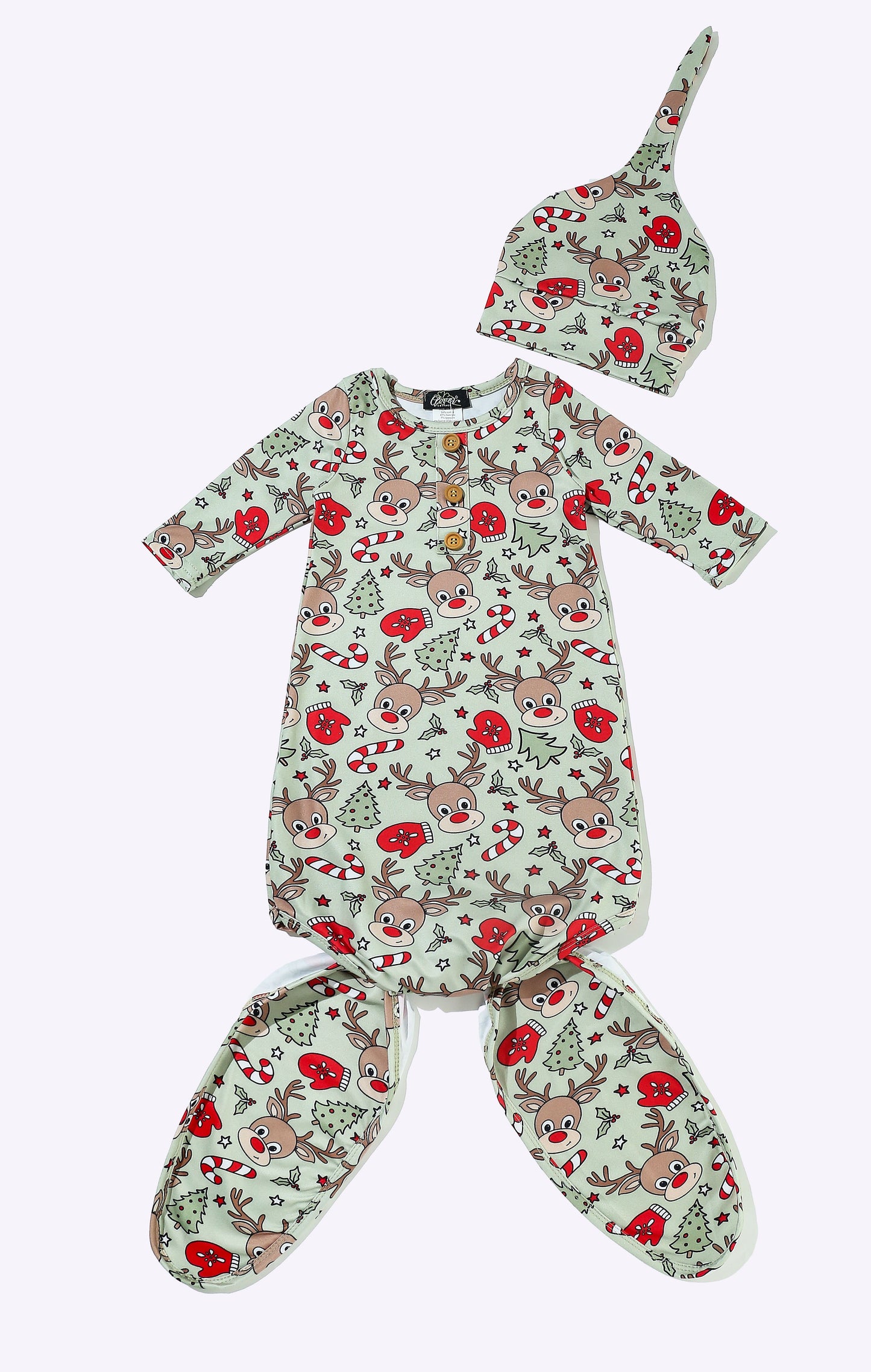 Red Nose Reindeer Knotted Gown