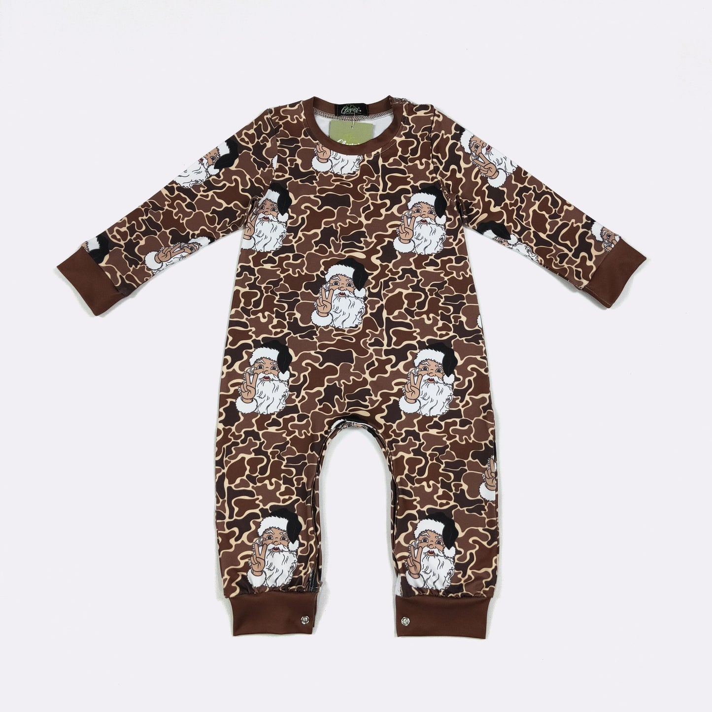 Camo Santa Boy Romper