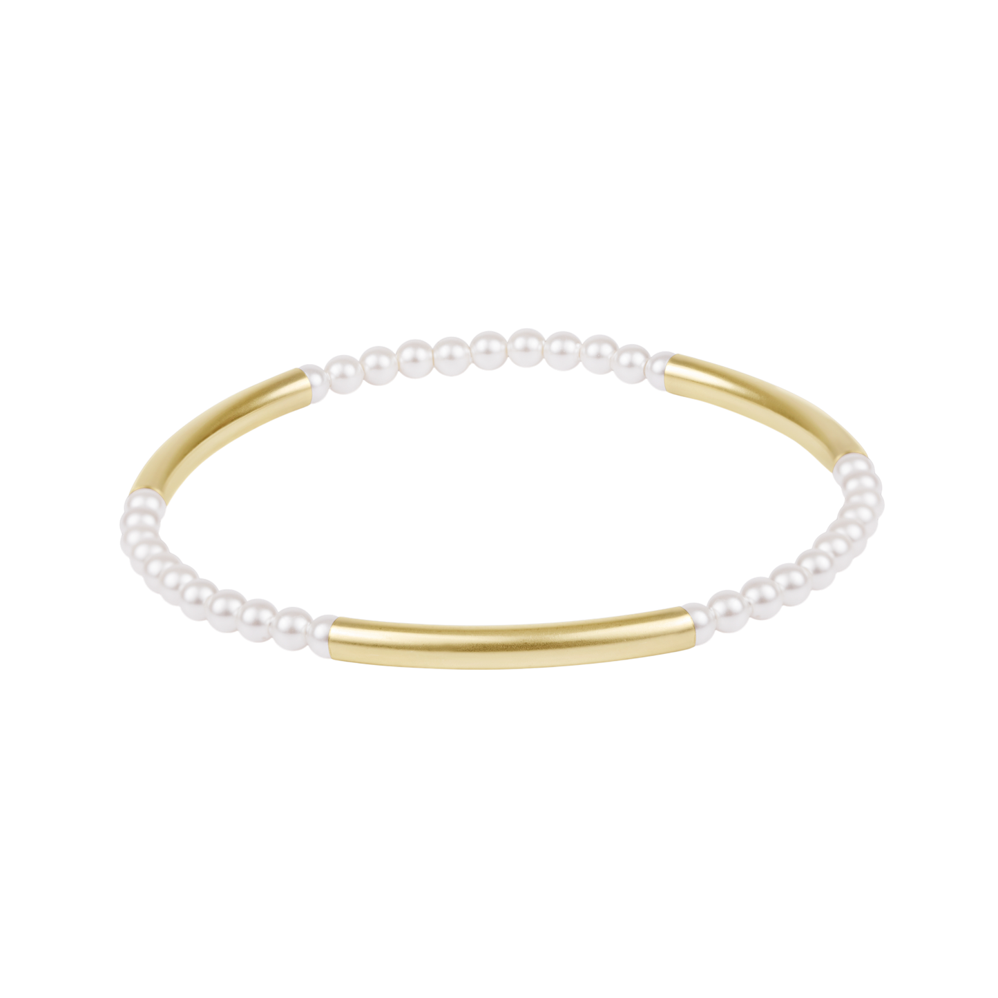 Bliss Bar Pattern Pearl 3mm Bracelet