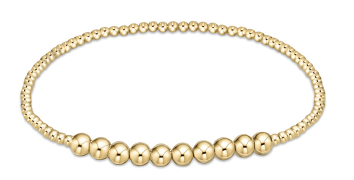 Classic Gold Beaded Bliss 2mm Bead Bracelet- 4mm