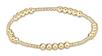 Classic Blissful Pattern 2mm Bead Bracelet -4 mm G