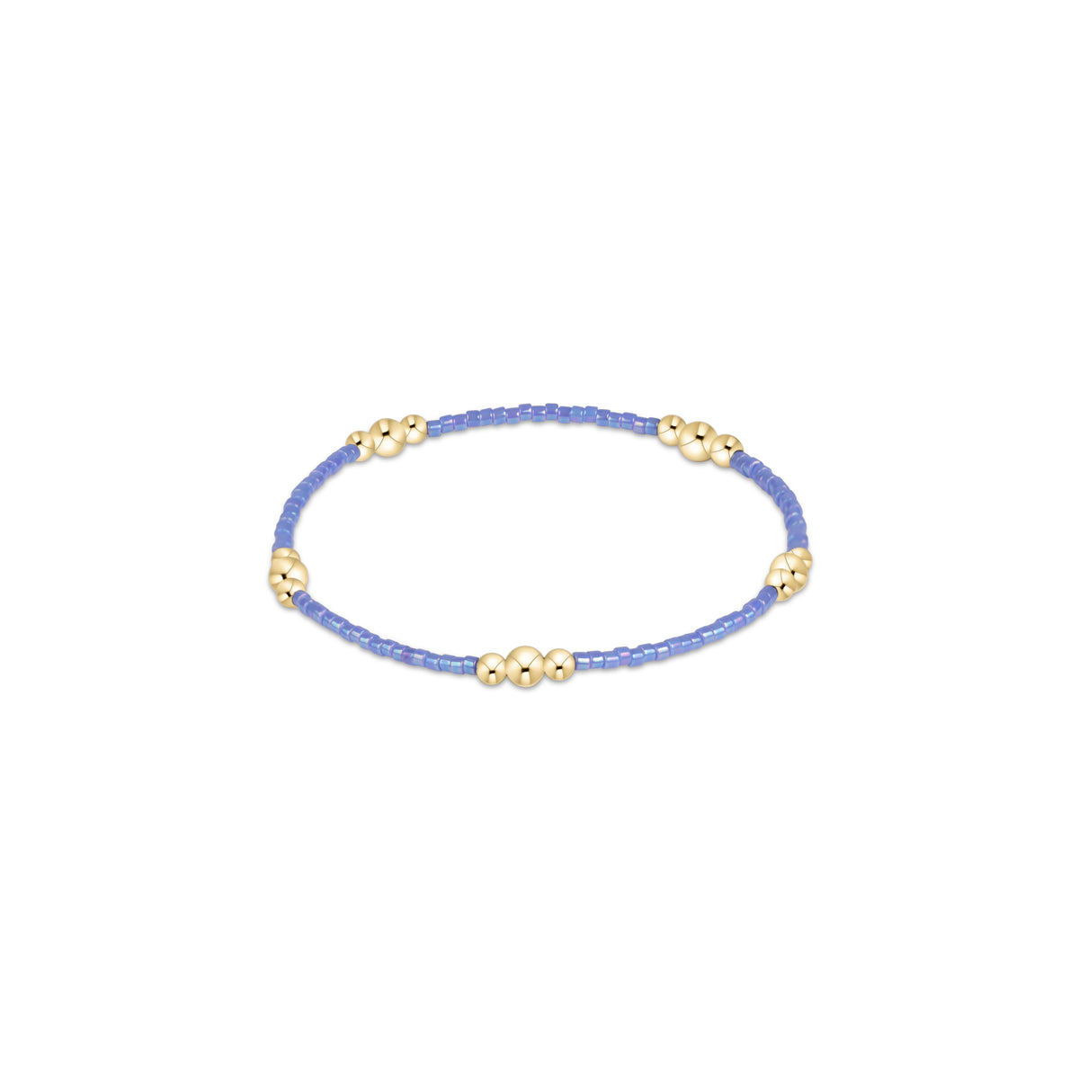 Hope Purpose Gold Bracelet - Bright Blue
