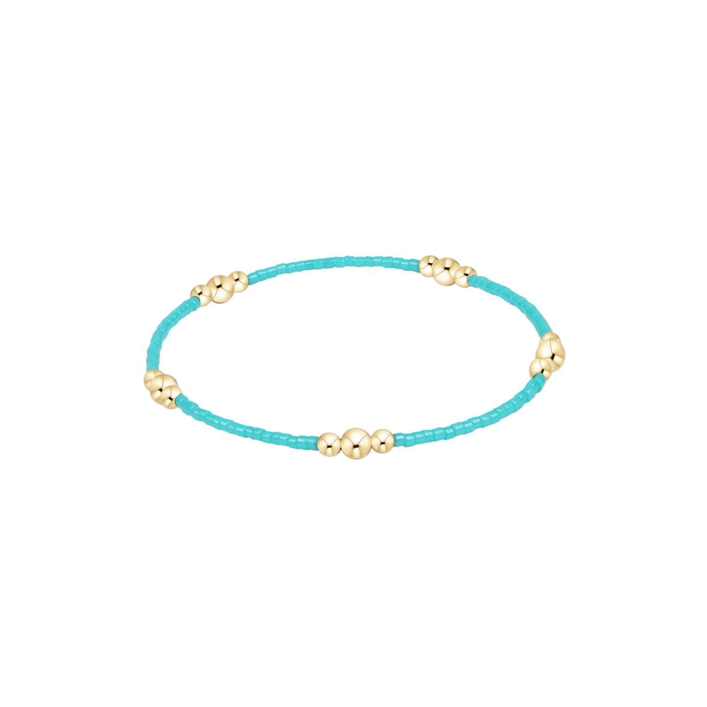 Hope Purpose Gold Bracelet - Turquoise