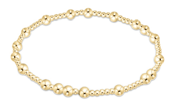Hope Unwritten 4mm Bead Bracelet- Gold