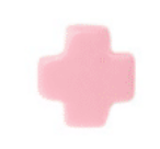 Signature Cross 2mm Gold Bracelet - Pink