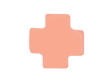 Signature Cross Small 2mm Gold Bracelet - Coral