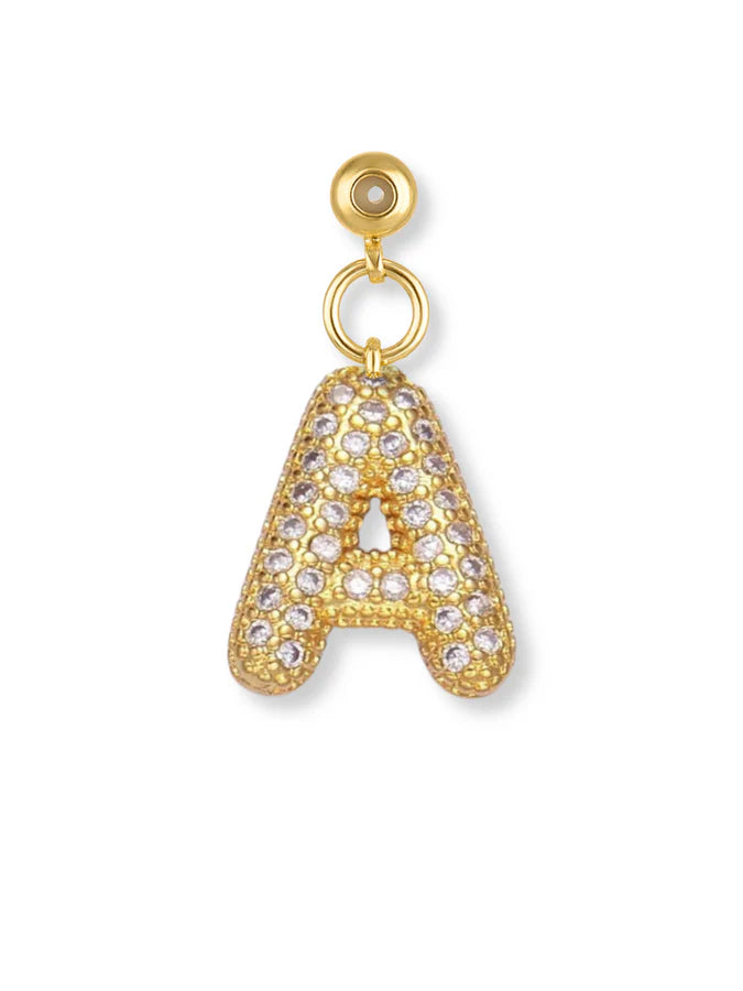Bubble Letter Grip Charm