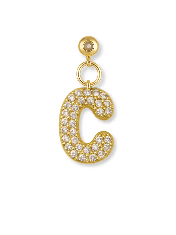Bubble Letter Grip Charm