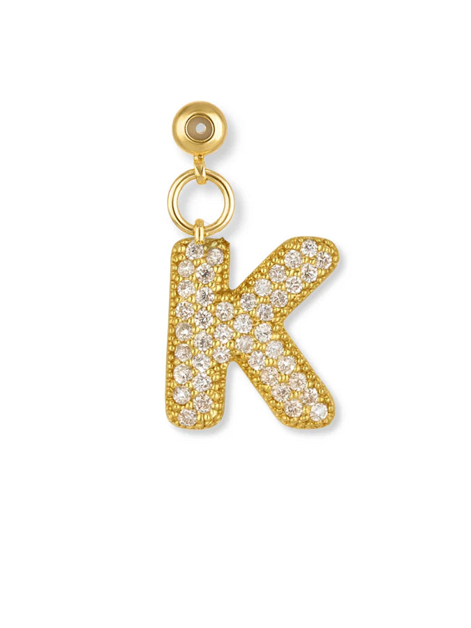 Bubble Letter Grip Charm