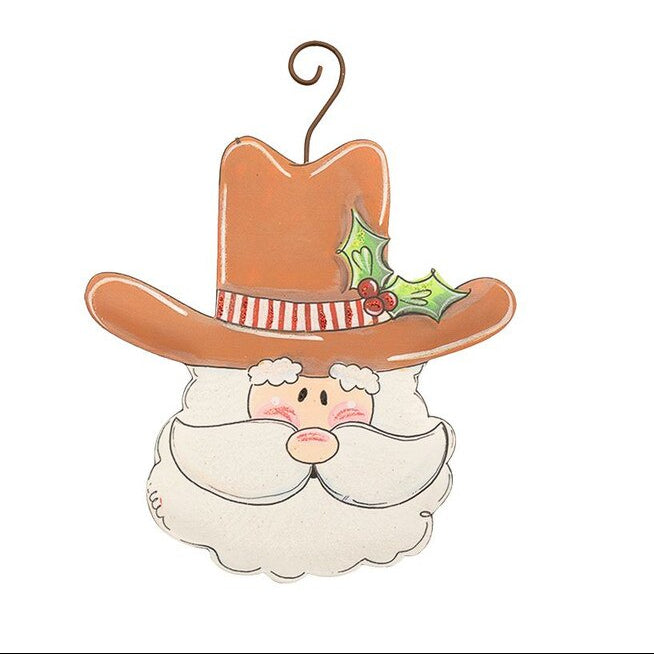 Cowboy Santa Ornament