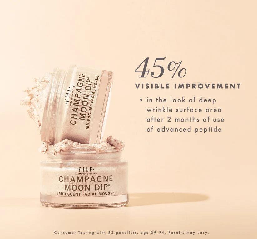 Champagne Moon Dip® Illumination Mousse with Retinol + Wrinkle-Targeting Peptides