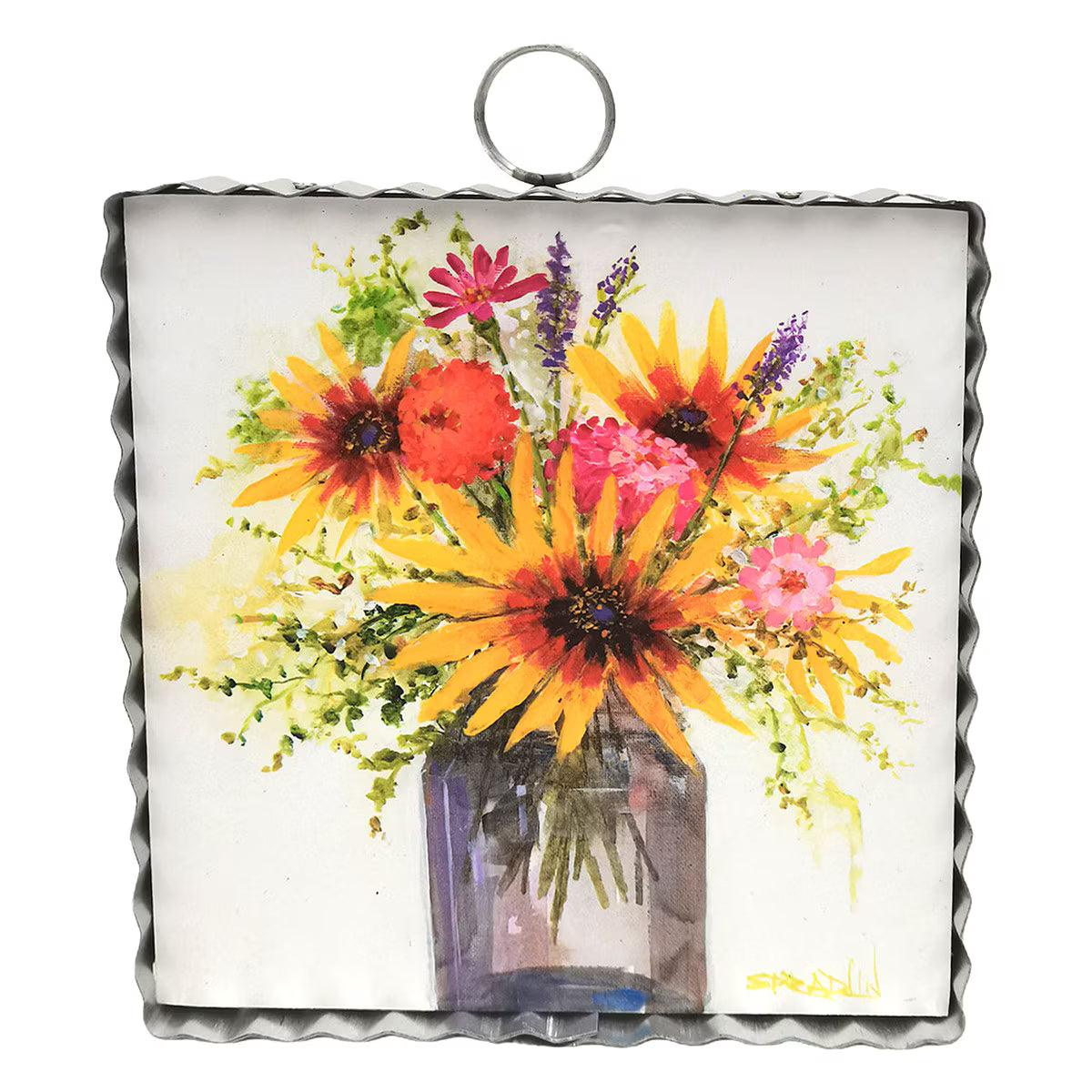 Mini Art Sunflower Jar