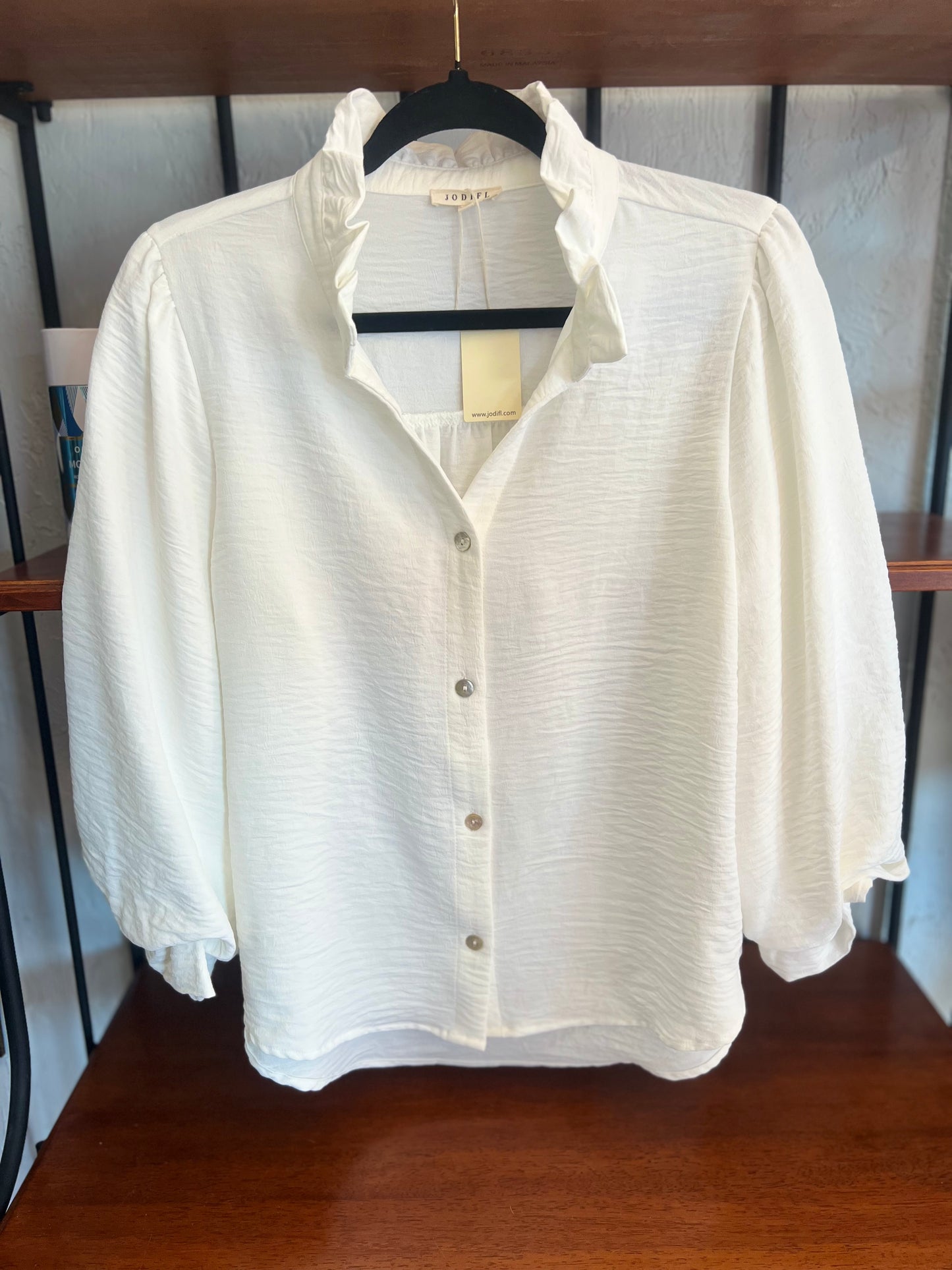 Ice Willow Ruffle Blouse