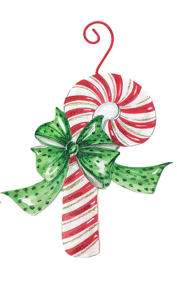 Right Traditional Tidings Candy Cane Ornament