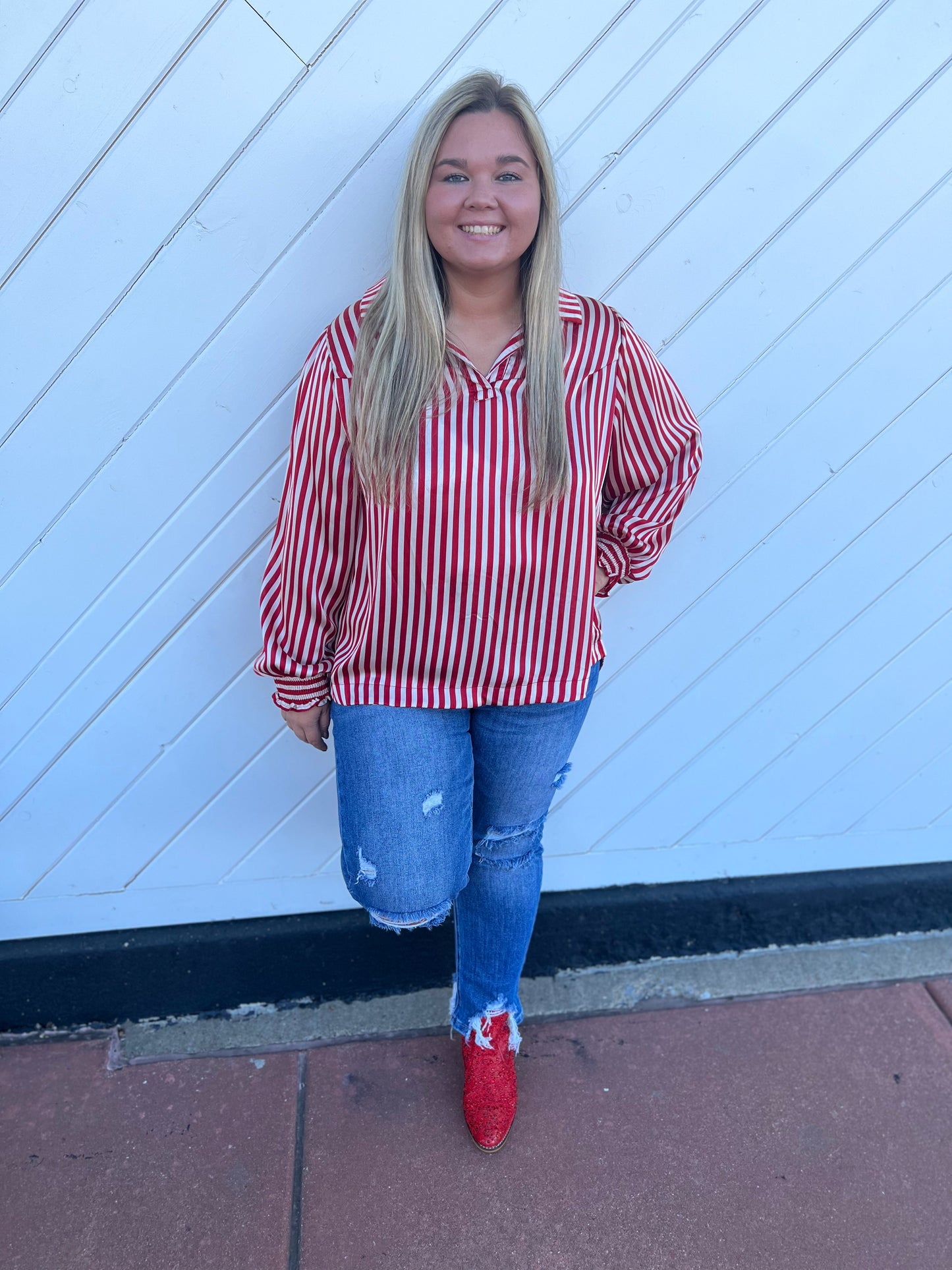 Peppermint Striped Top