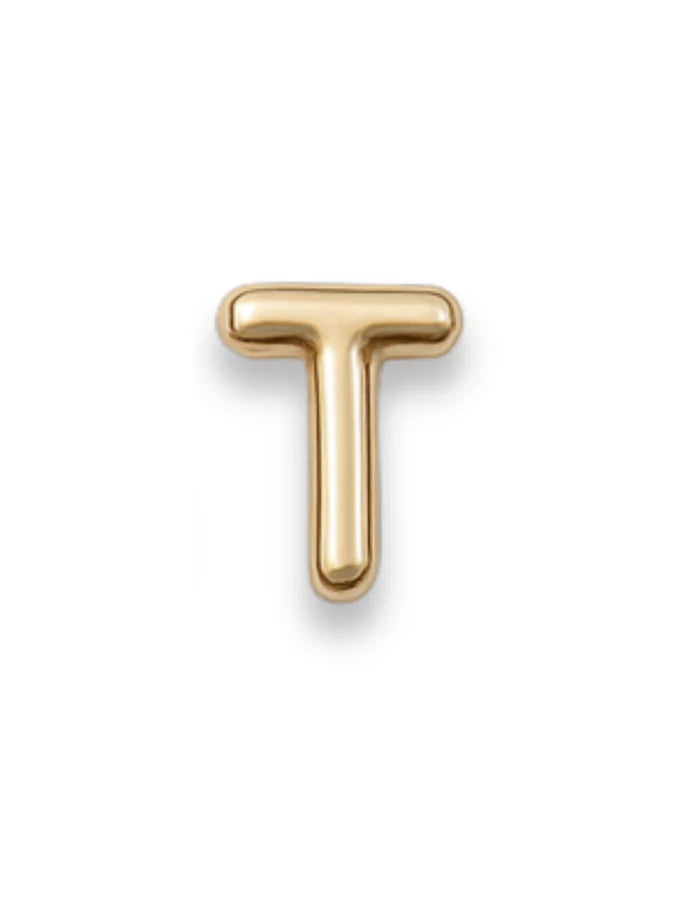Gold Letter Slide Charms