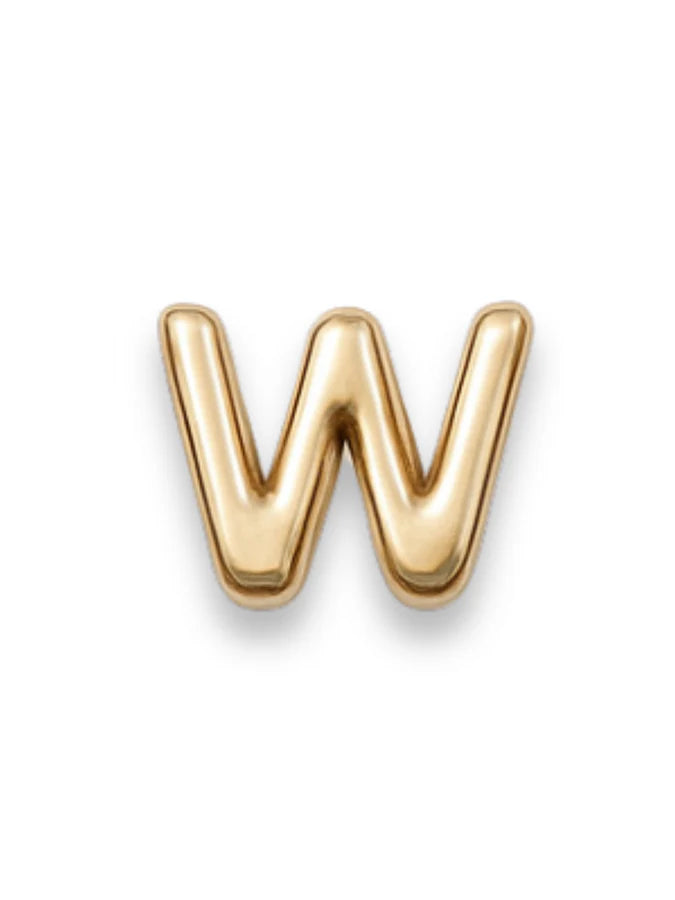 Gold Letter Slide Charms