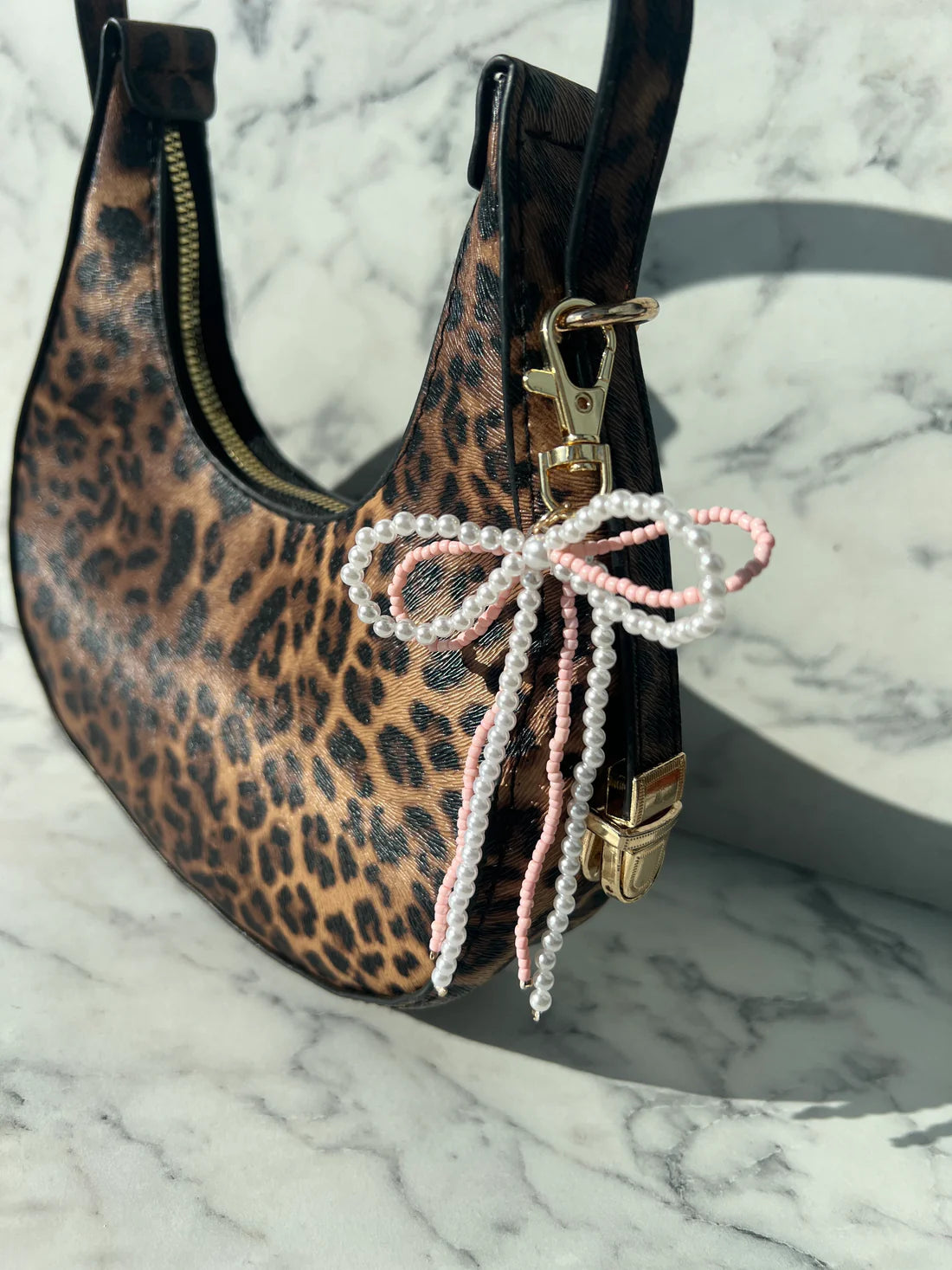 Georgia Pearl Bow Bag Charm
