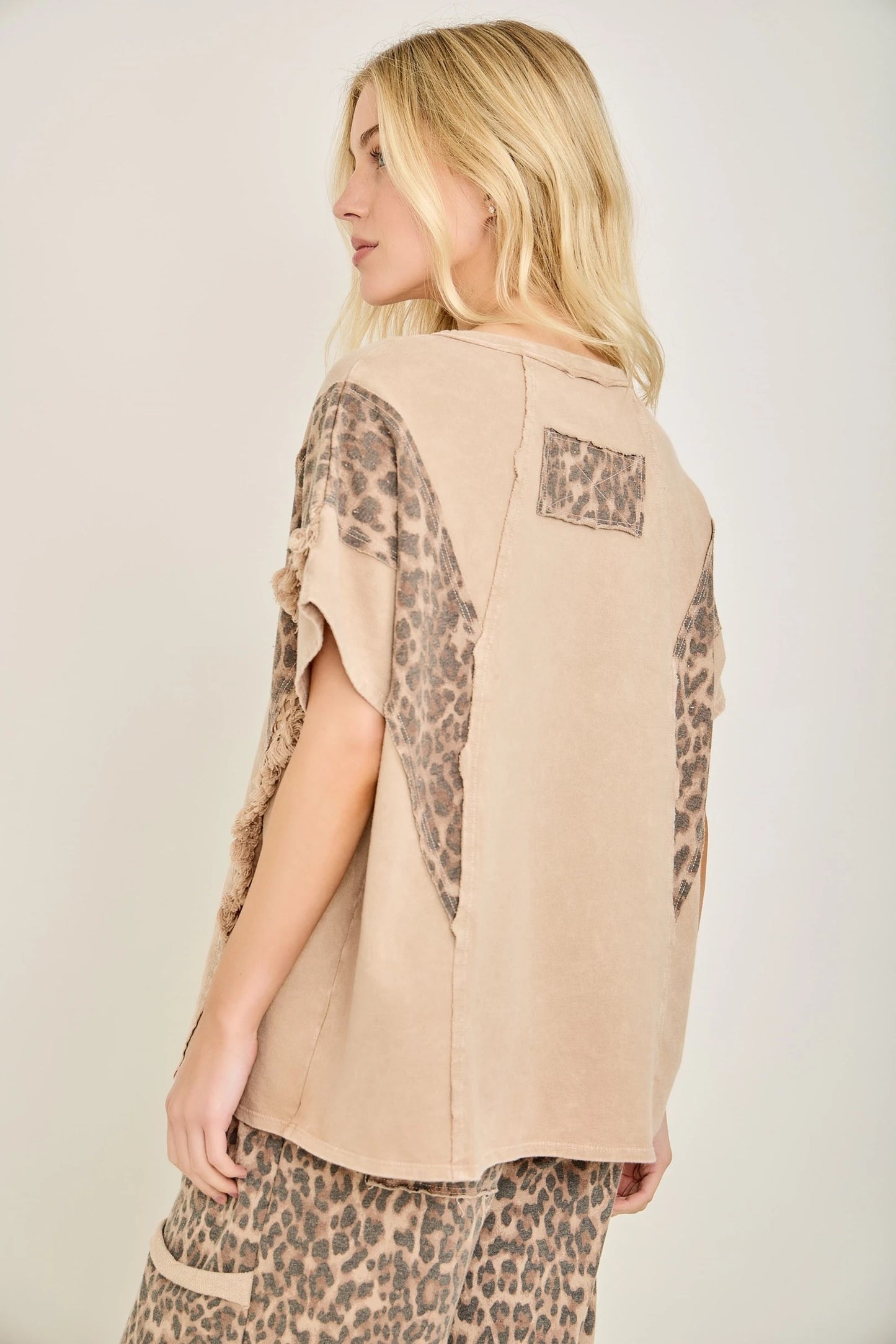 Mineral Animal V-Neck Top