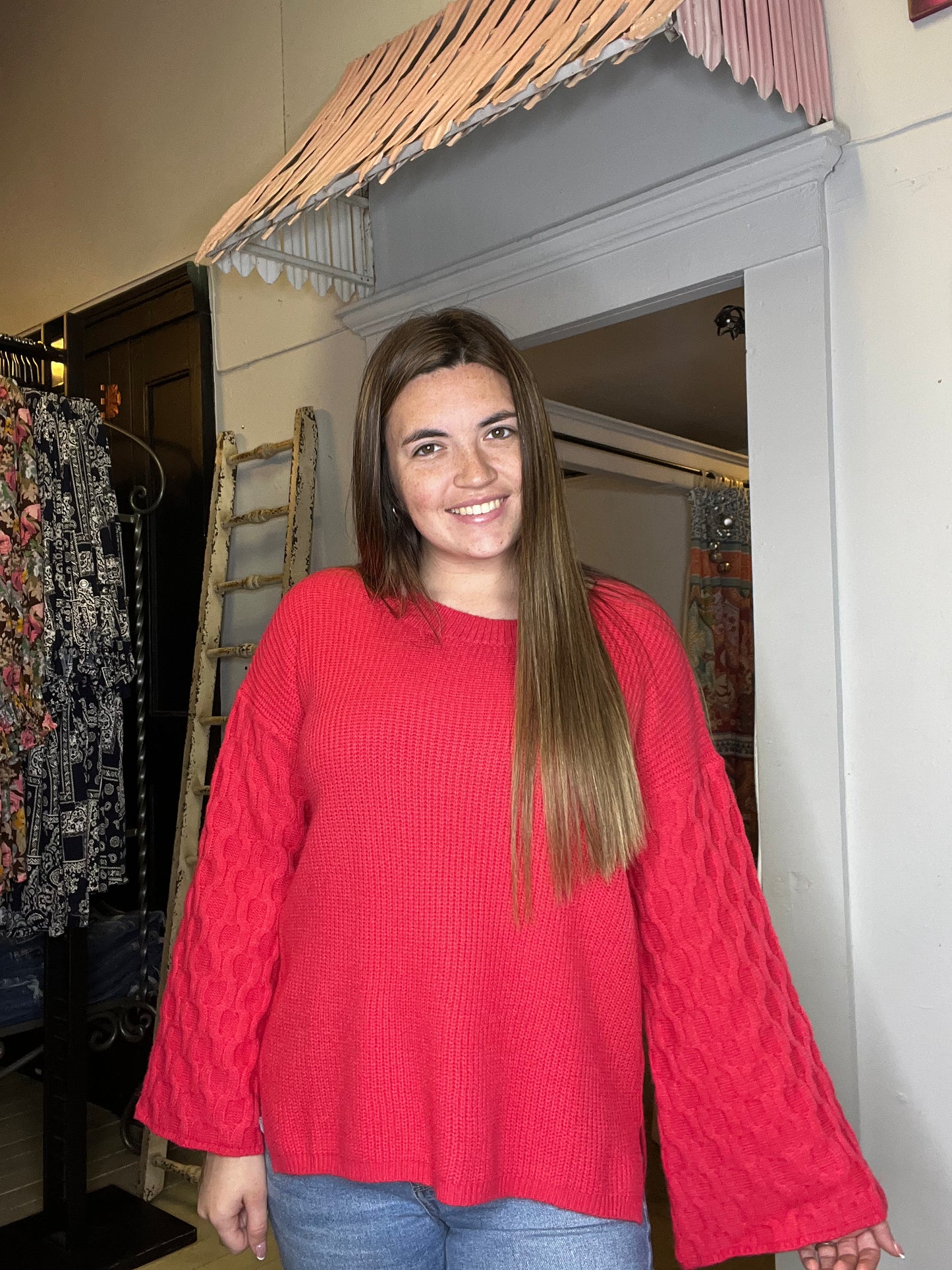 Cherry Red Sweater