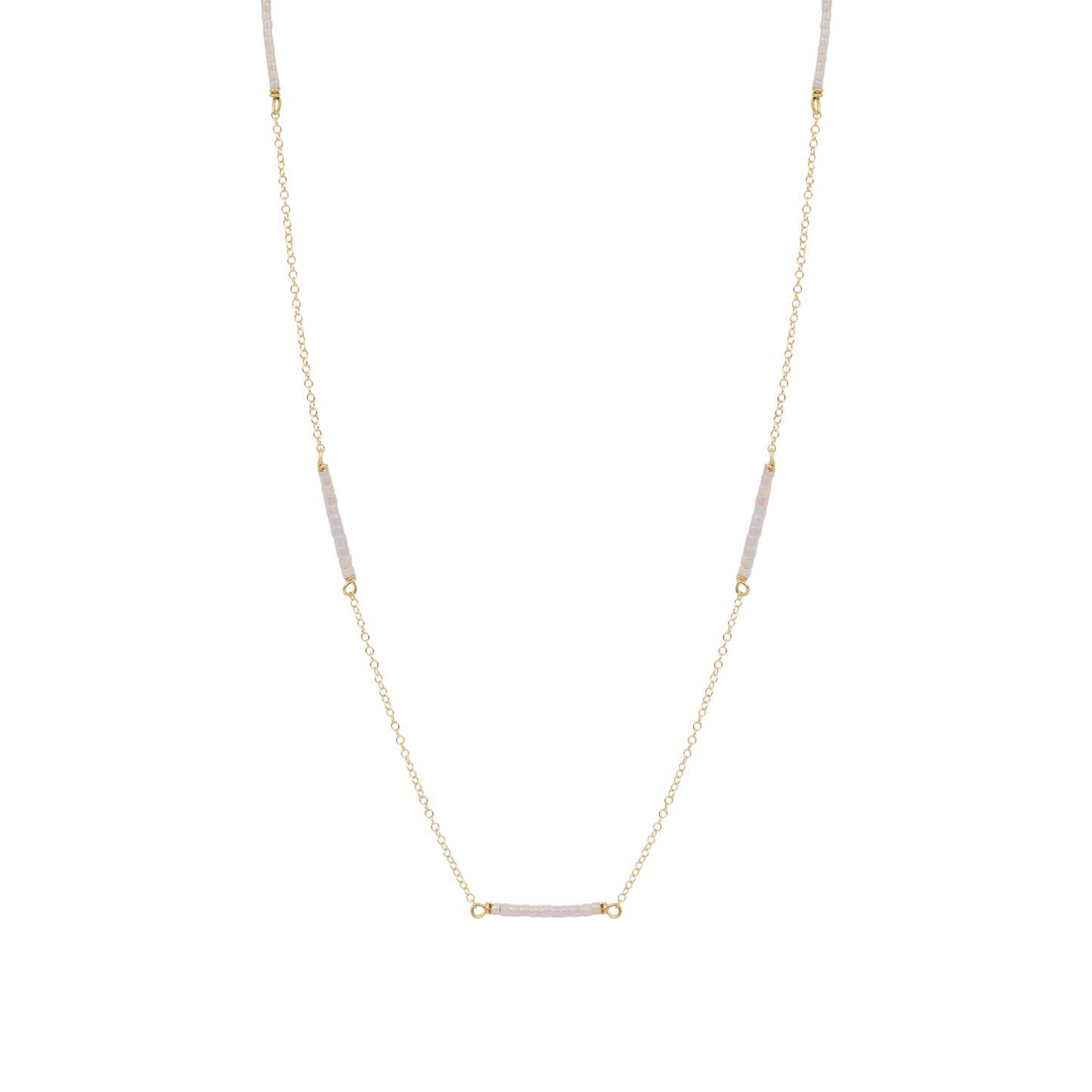 15" Choker Simplicity Chain Gold - Hope Bliss - Silky White
