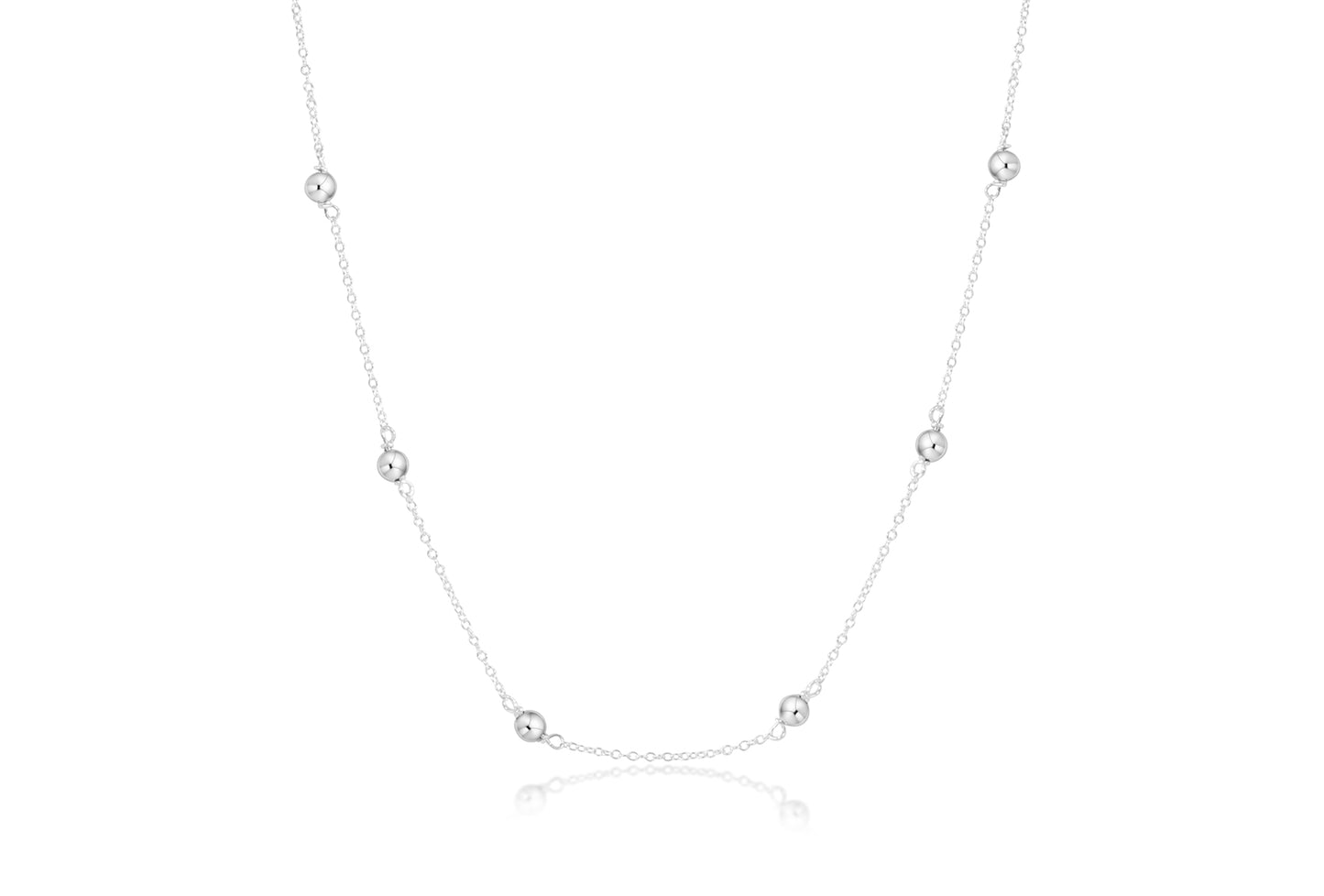 15" Choker Simplicity Chain Sterling - Classic 4mm Sterling
