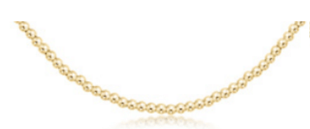 17" Choker Classic Gold 2mm Bead