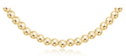 17" Choker Classic Gold 4mm Bead