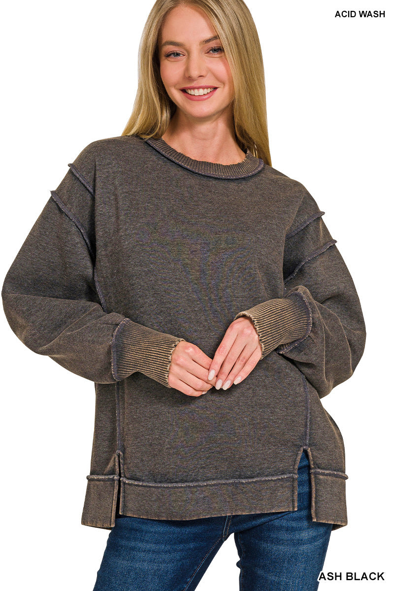 Acid Wash Sweatshirt