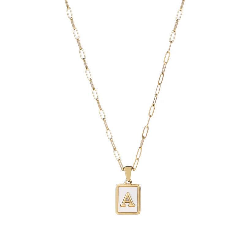 Ocean Drive Initial Necklace
