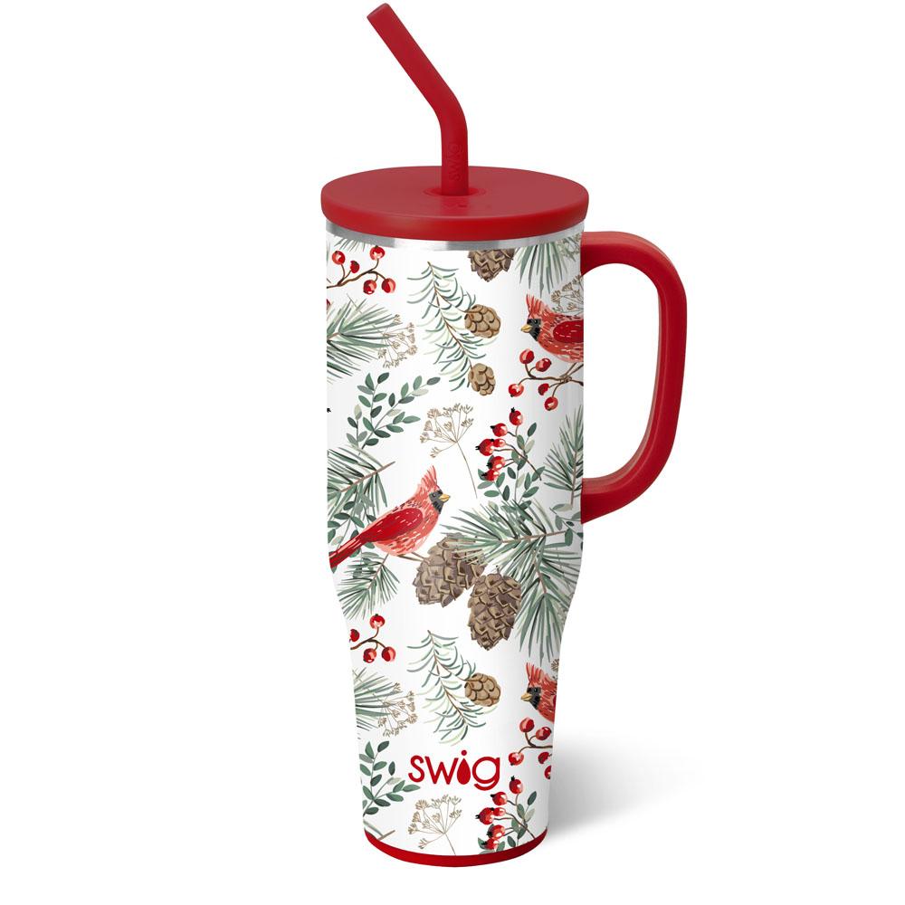 Winter Cardinals Mega Mug 40oz