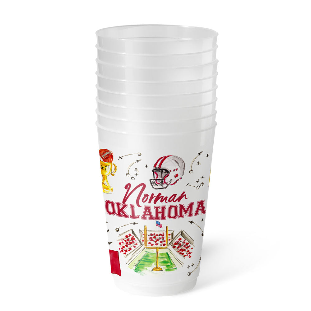 Tailgates in Norman Frost Flex Cup 20oz (Set of 8)