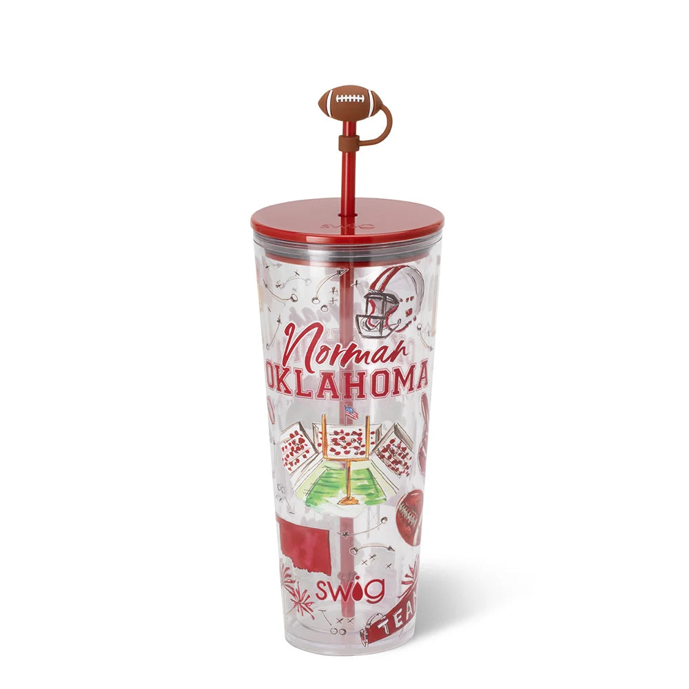 Tailgates in Norman Plastic Tumbler 24oz