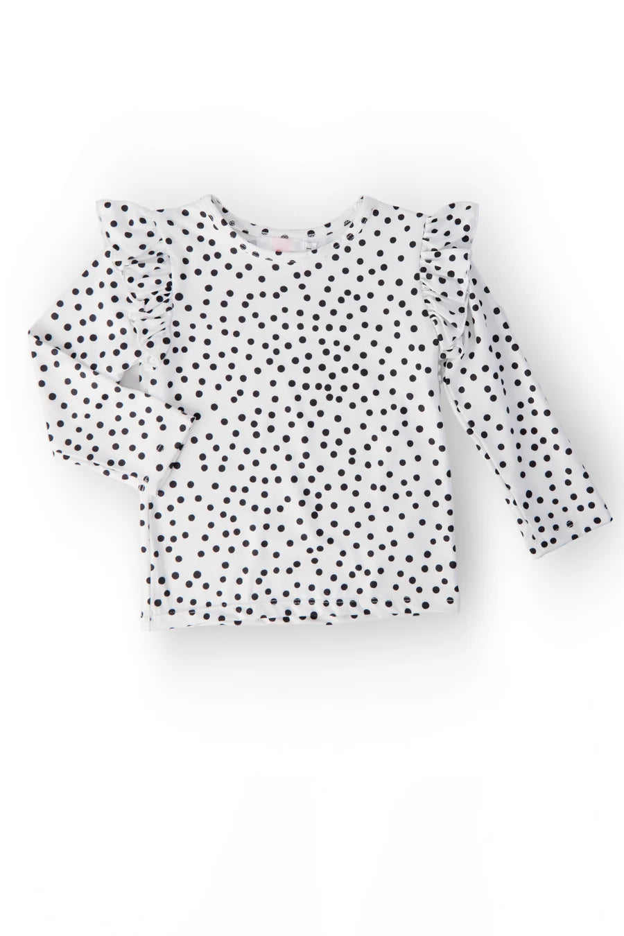 Scattered Dot L/S Flutter Bodysuit/ Tee