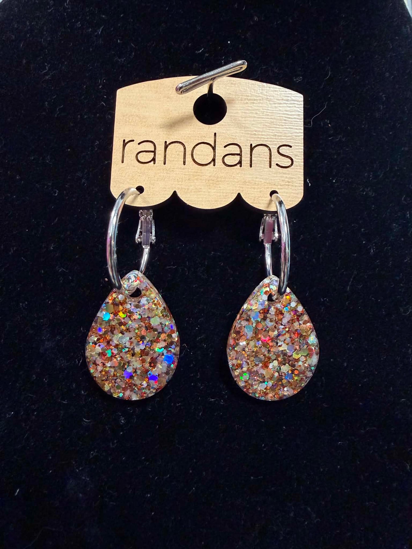 Golden Confetti Mini Drops Earrings