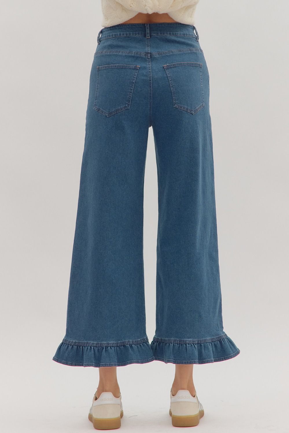 Around the bottom denim
