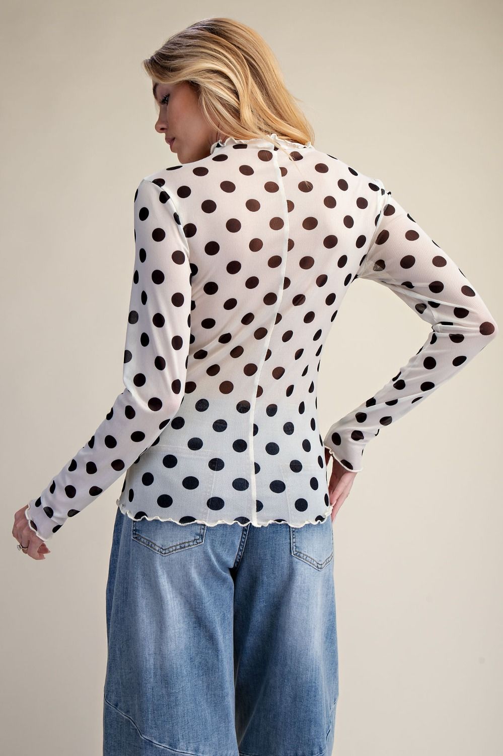 White City Lights Mesh Top