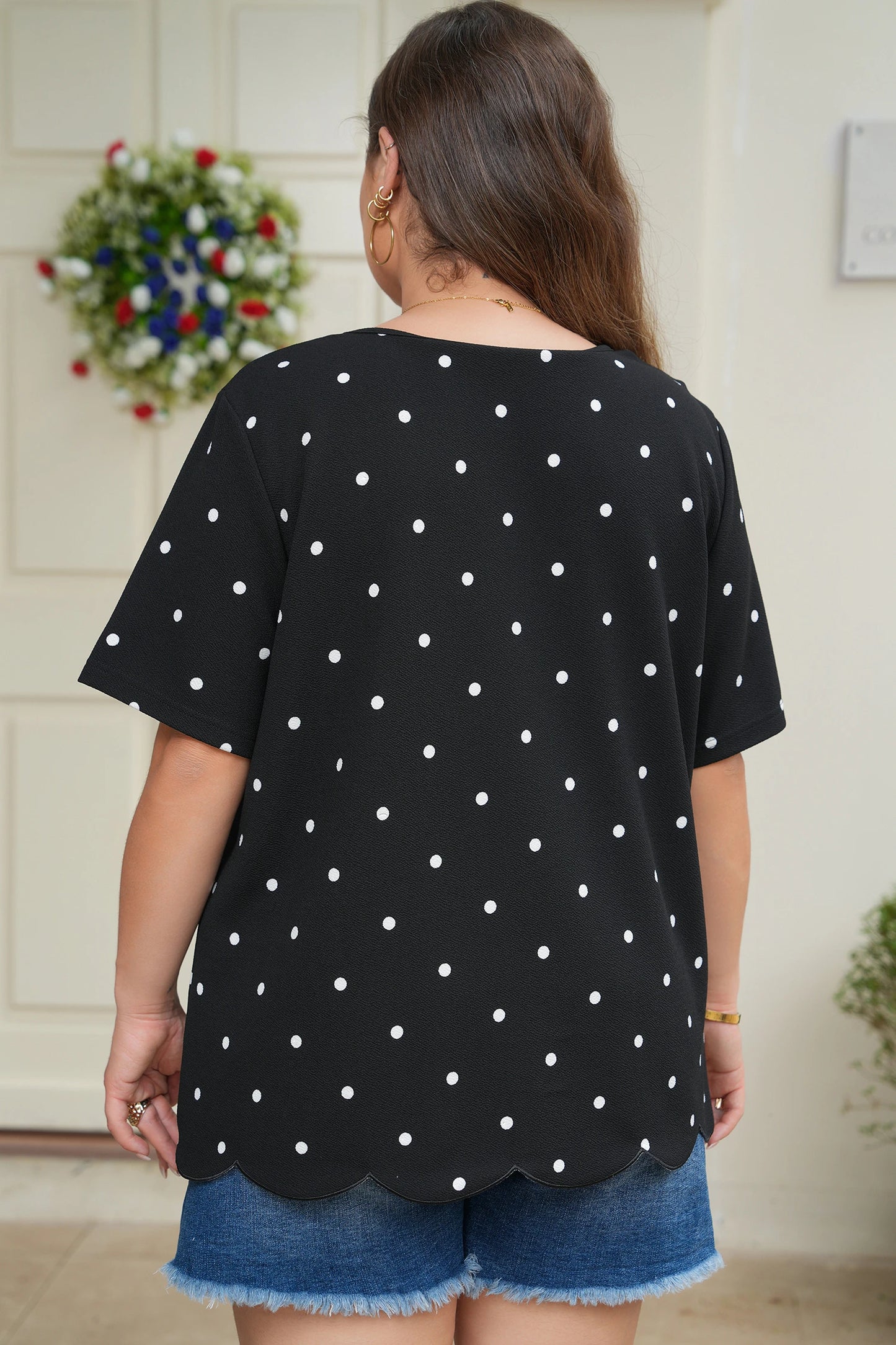 Moonlight Polka Dot Top