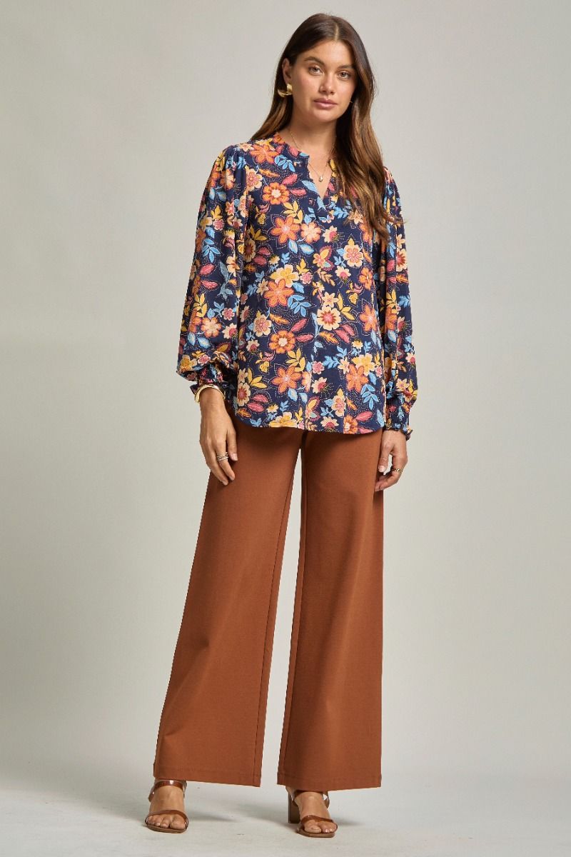 Midnight Bouquet Top