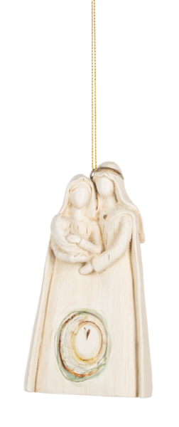 Watercolor Holy Family Ornament